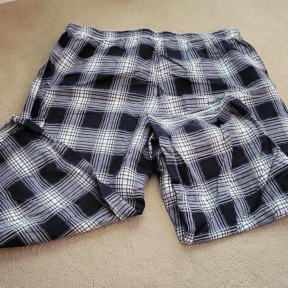 Axcess Lounge Pants XL Black White Silver Check